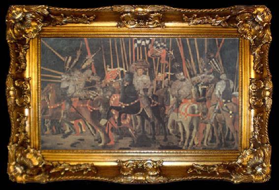 framed  Paolo di Dono called Uccello The Battle of San Romano (mk05), ta009-2